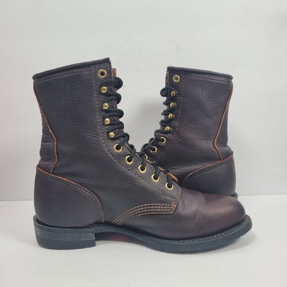 PD TUFF  Women's Dark Brown Oil Resistant Boots US Size 8 - Picture 5 of 11